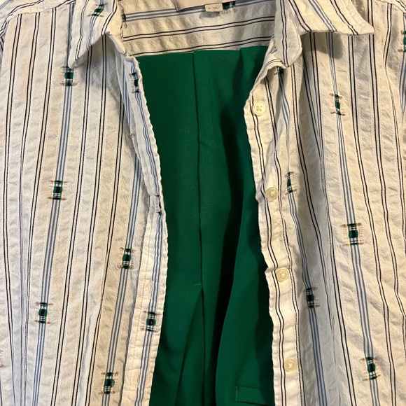 Loft Green Pants and Top - Picture 1 of 12